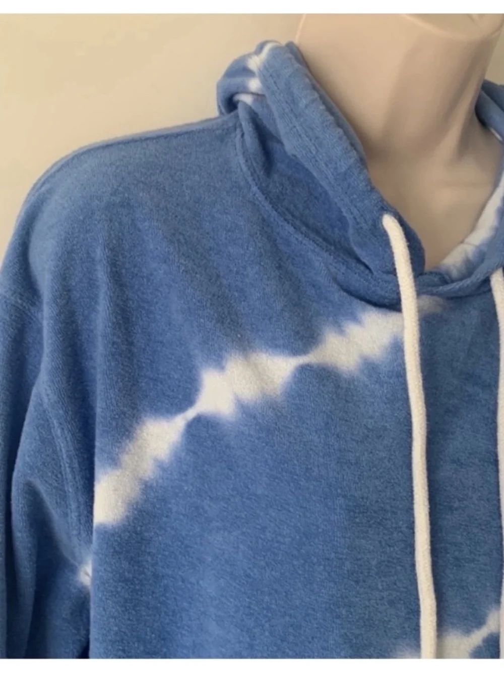 Wild Fable Periwinkle Blue White Tie Dye Terrycloth Hoodie Sweatshirt XS$24 $47 - Picture 3 of 6
